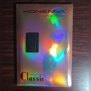 NIP Honenna Black Back Seam Tights 3XL/4XL Plus